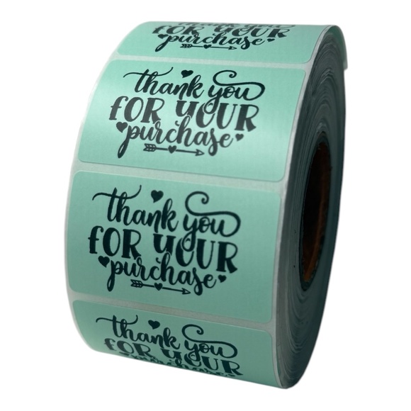 STICKERAFT Other - Thank you for your purchase sticker label for shops 2" | 8 Colors To Choose from
